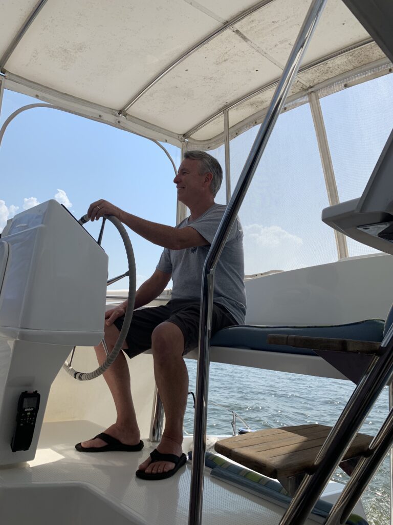 Roy at the helm