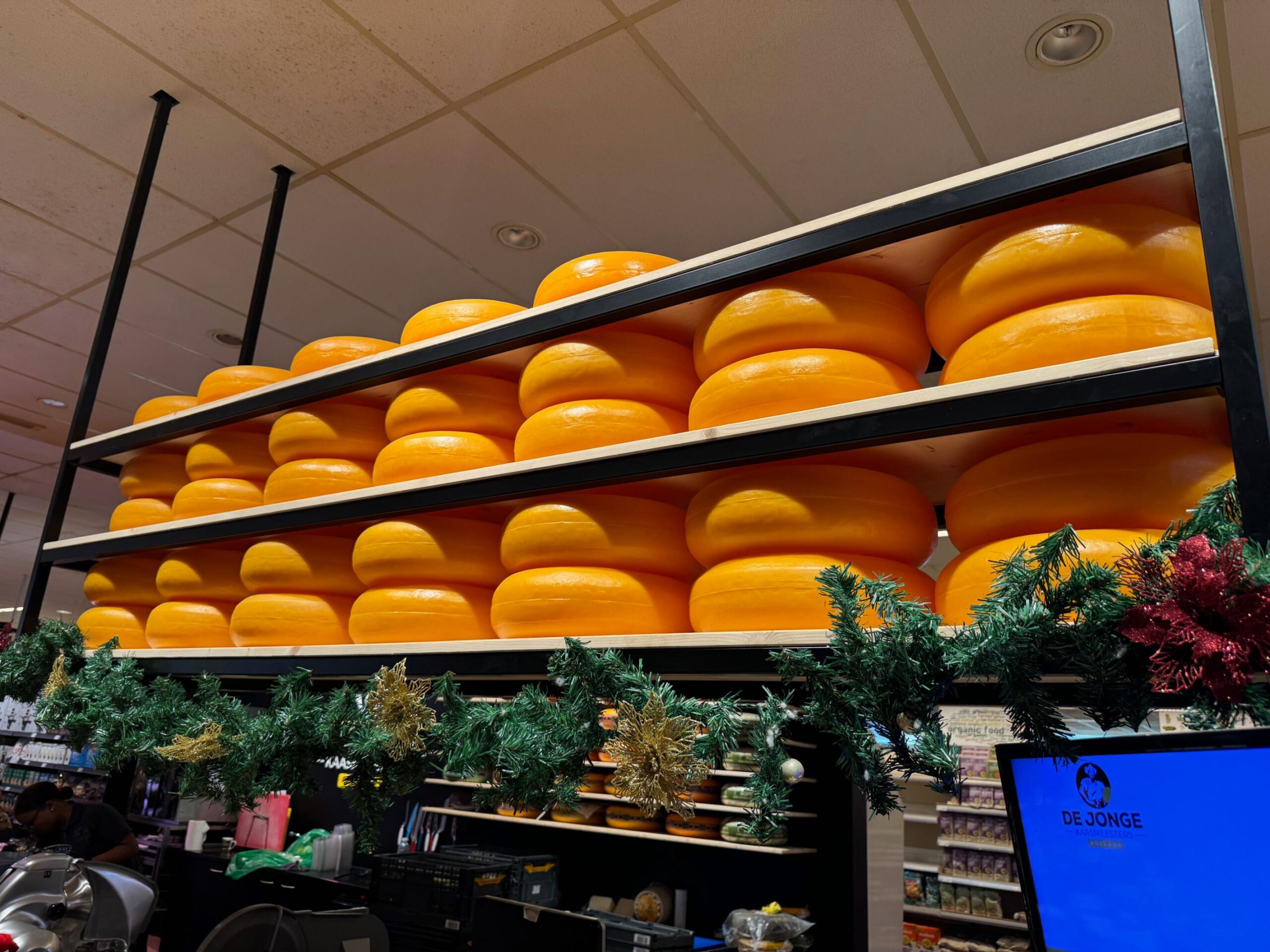 Cheese section at Van Den Tweel 