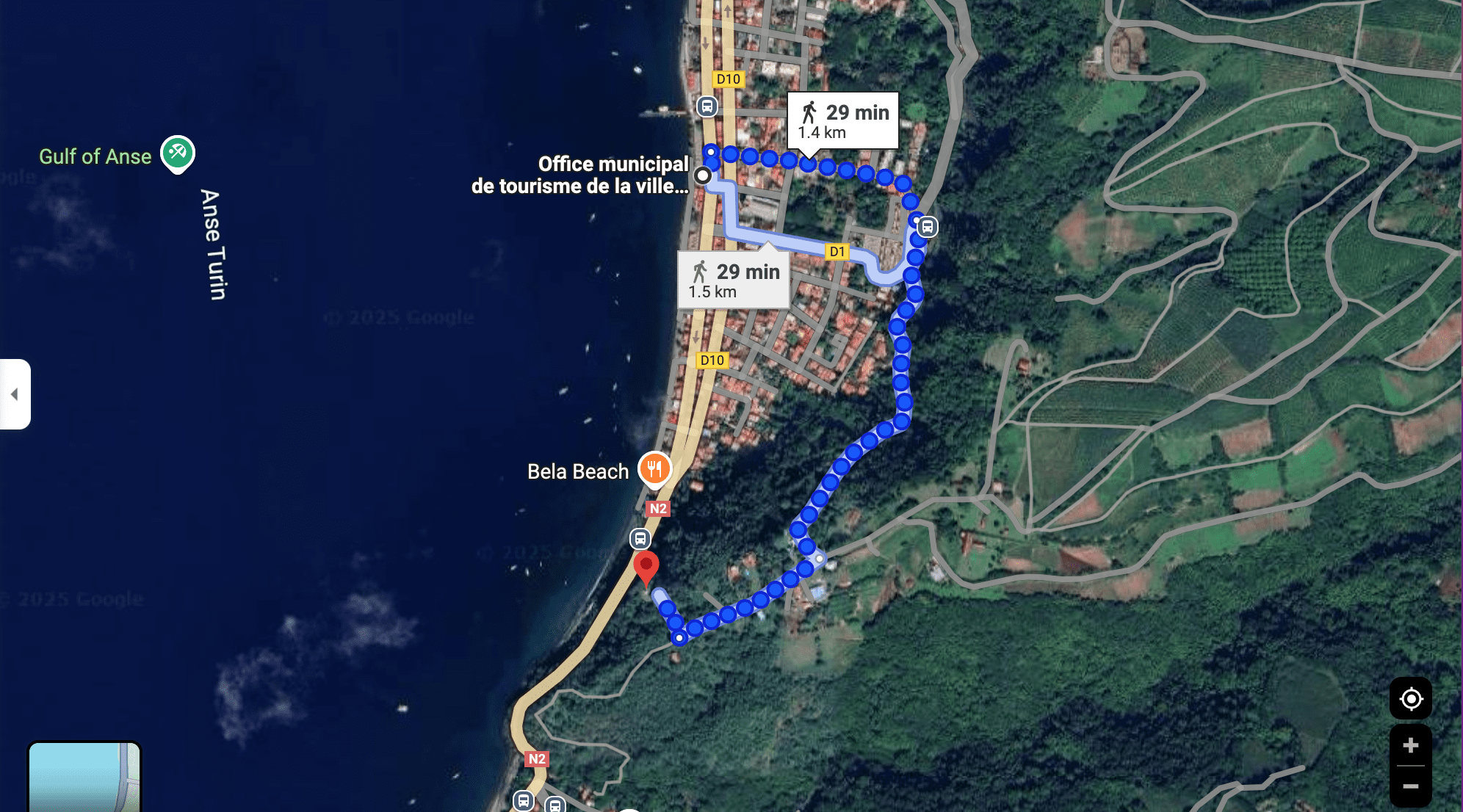 Saint-Pierre Martinique walk to Virgin of the Sailors statue