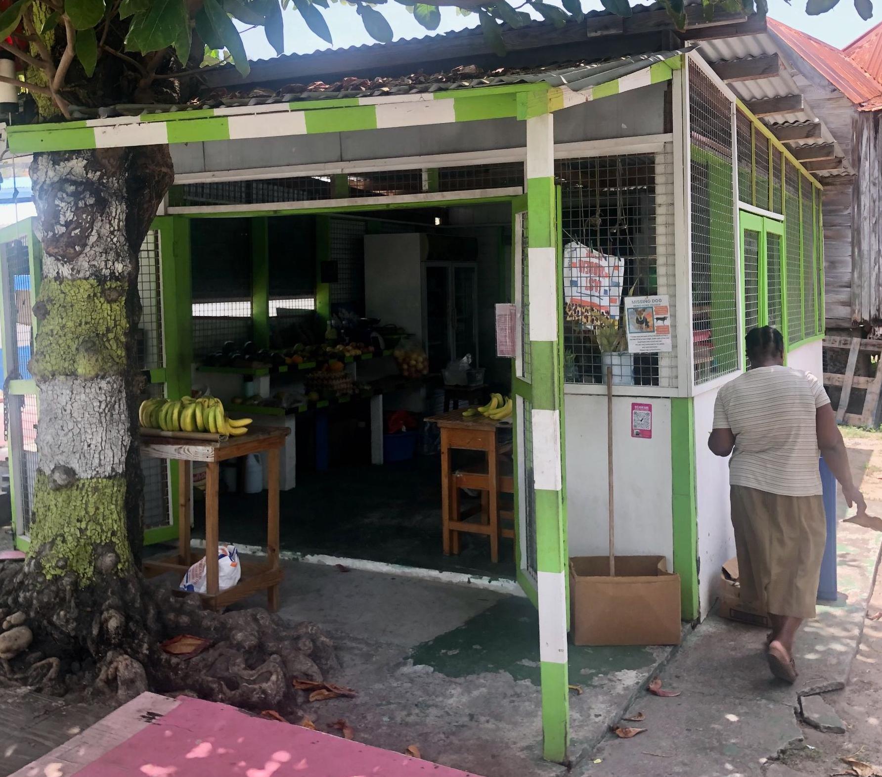 Bequia Port Elizabeth vegetable stand