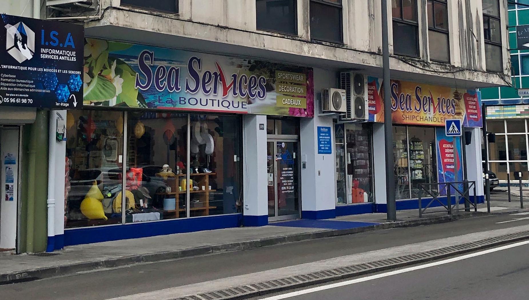 Customs and Immigration kiosk in Fort-de-France Martinique