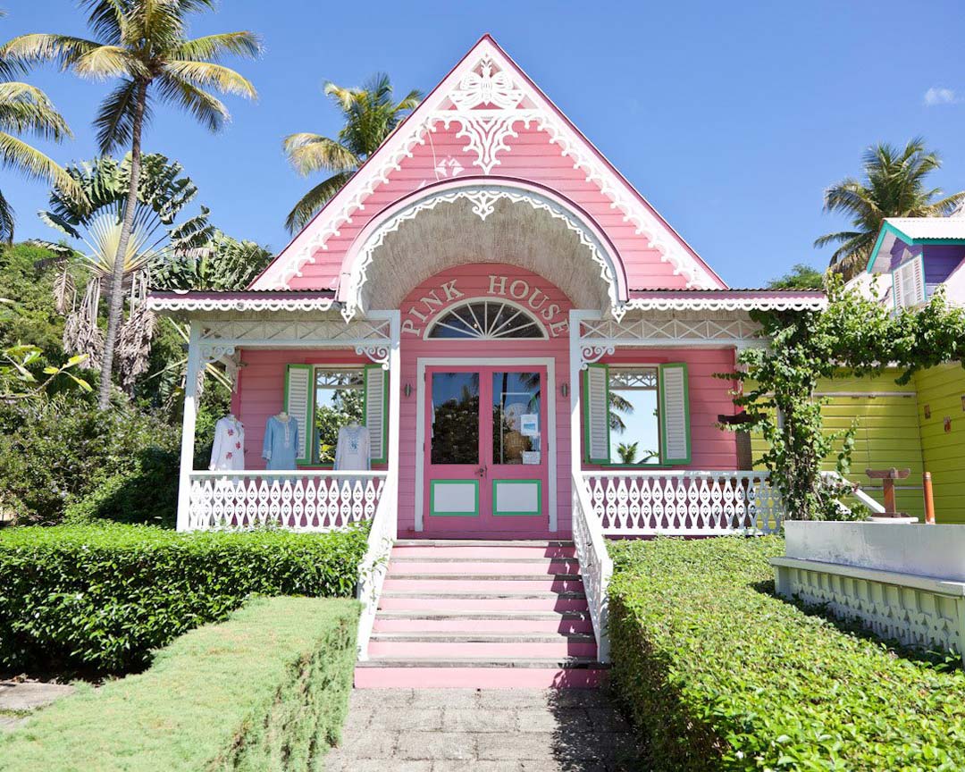 The Pink House on Mustique