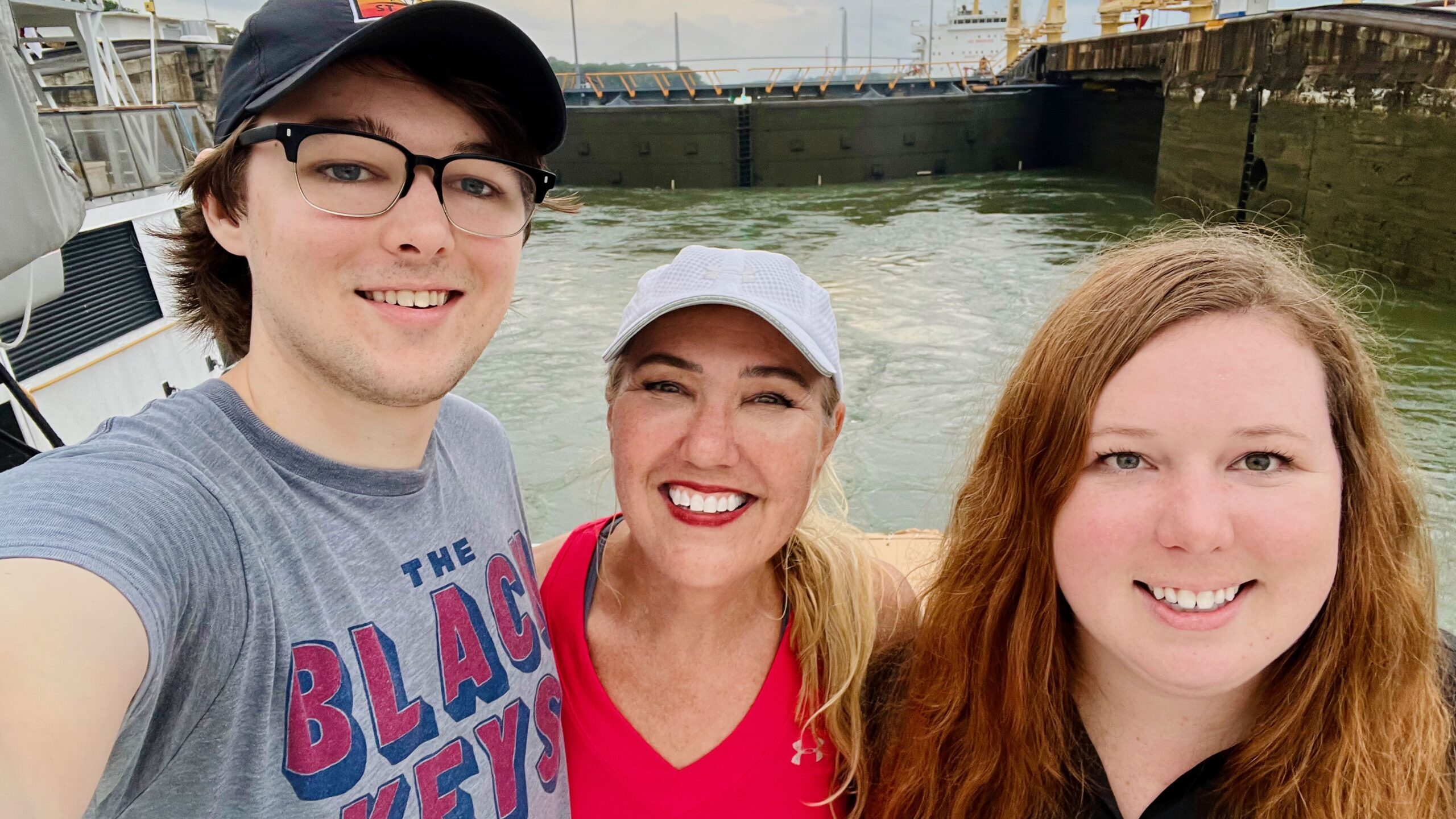 Crew of s/v Apricus on Panama Canal crossing