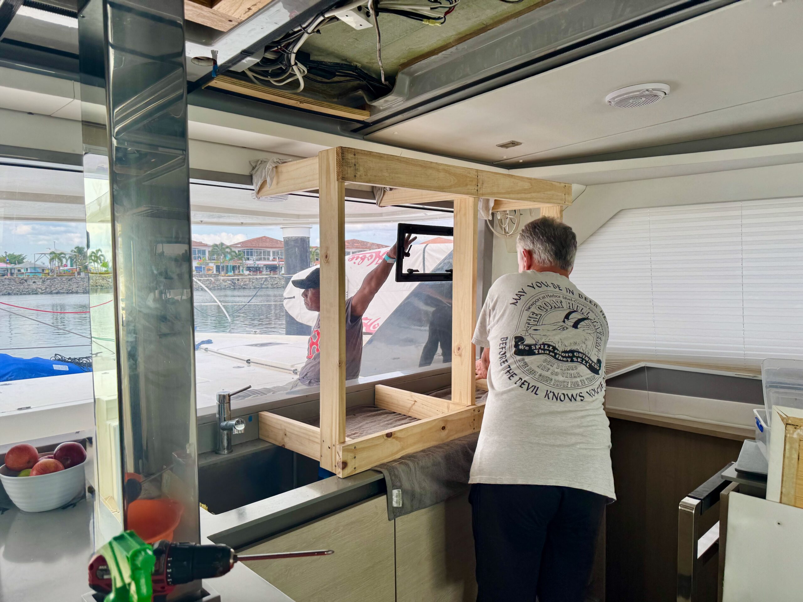 Pacific Crossing Preparations--window re-bedding