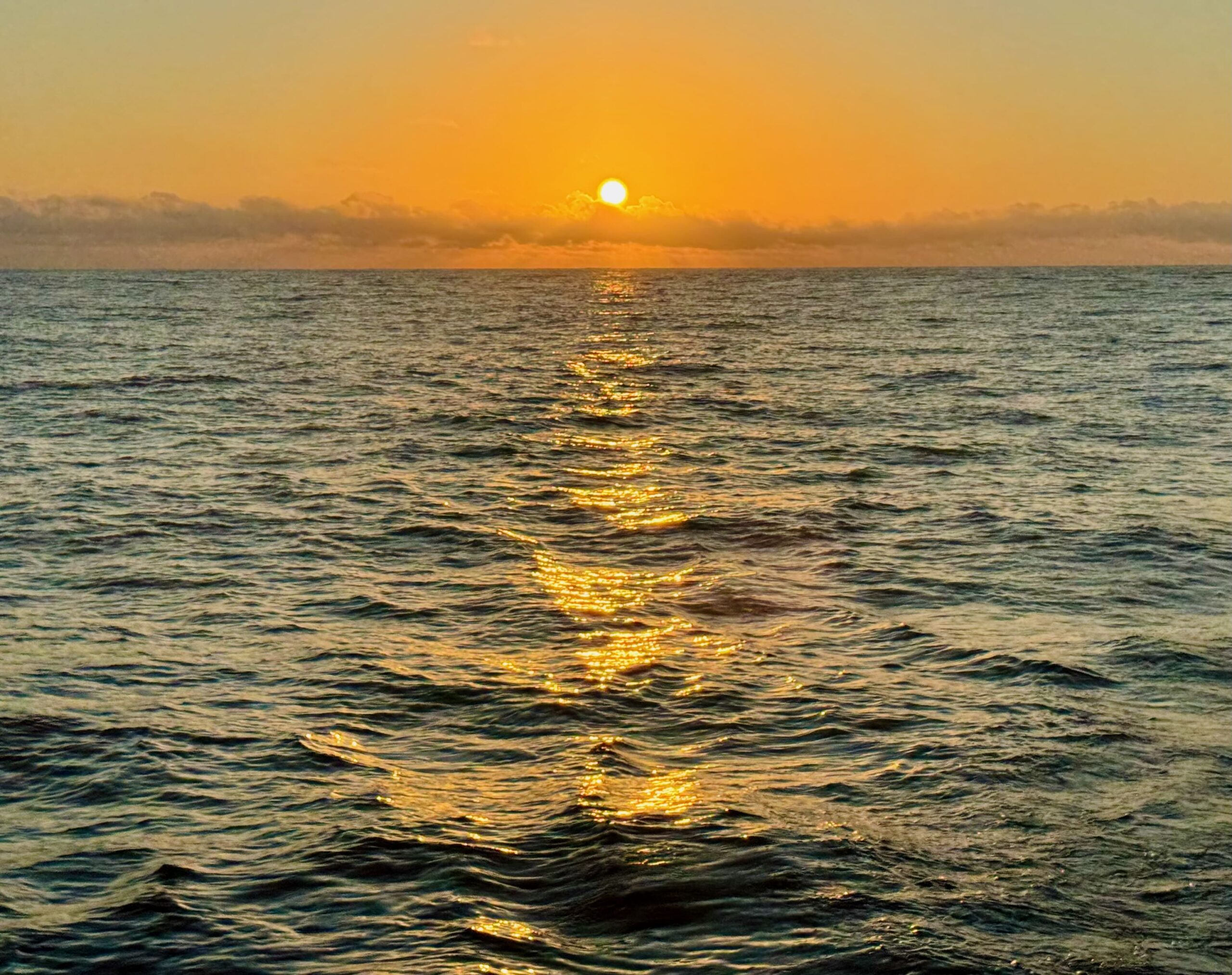 Pacific Crossing—sunrise