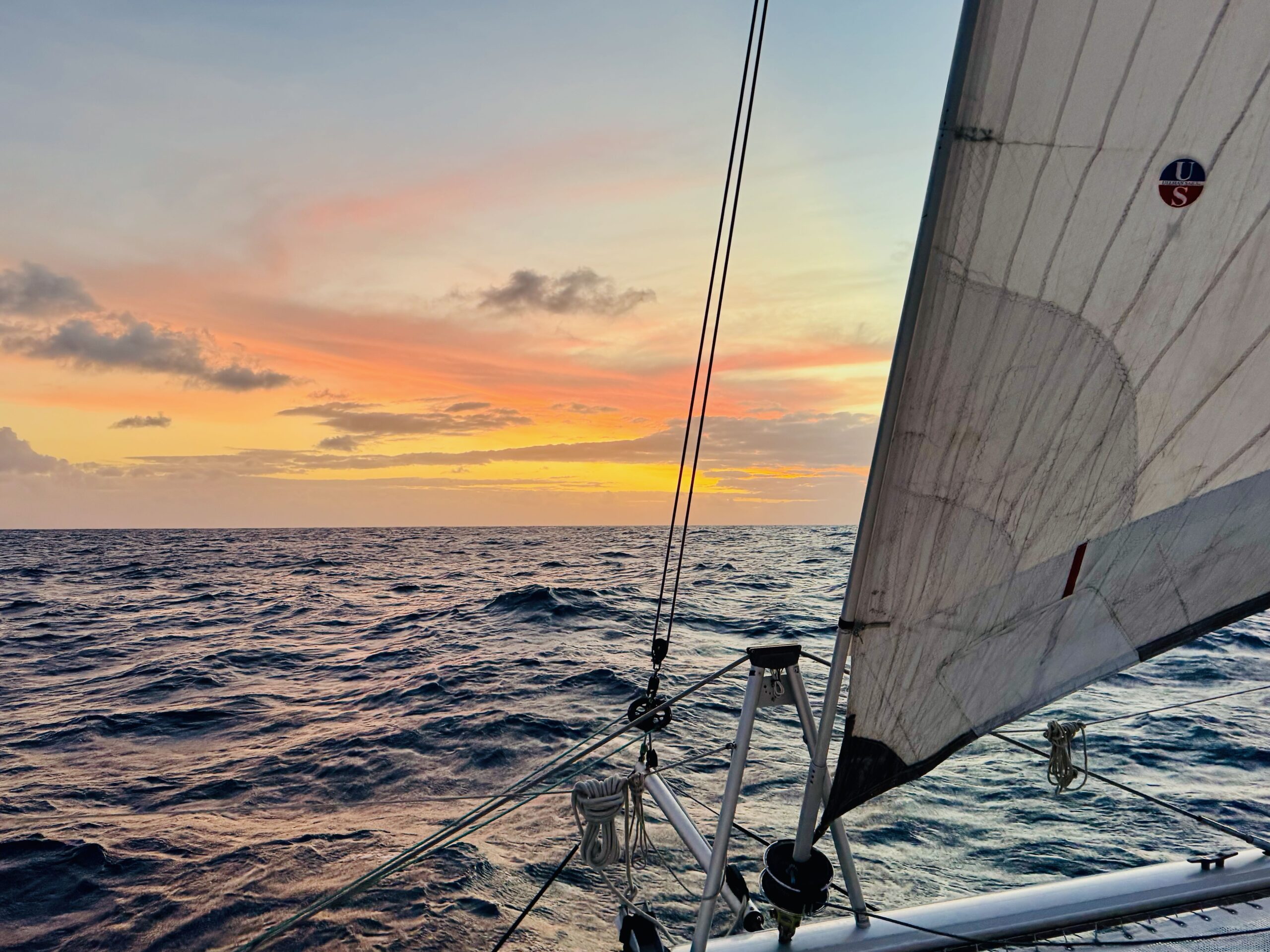 Pacific Crossing—sunset