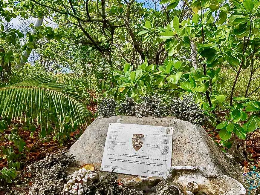 Kon Tiki plaque on Raroia