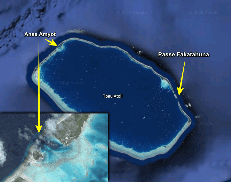 View of Anse Amyot in Toau