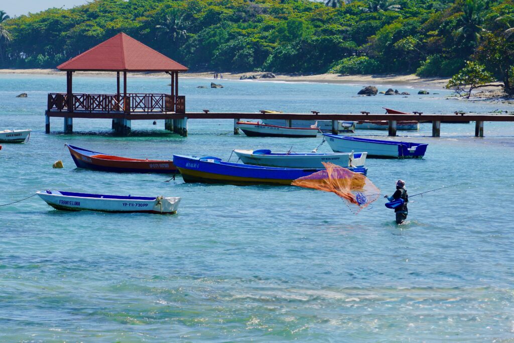 A fisherman in Puerto Plata