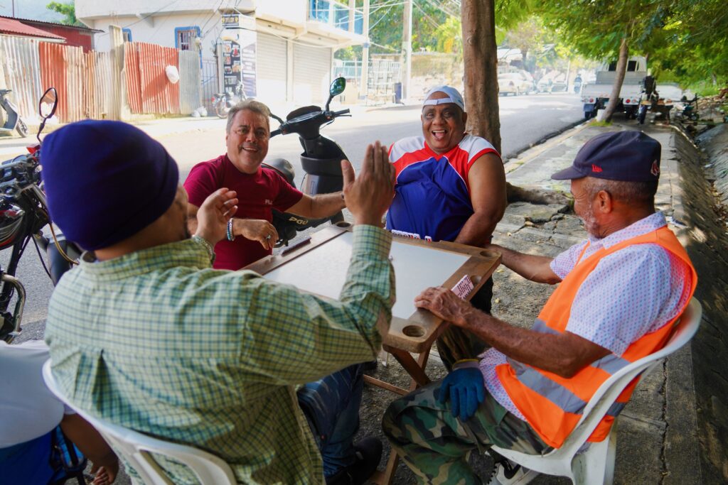 Men playing dominoes in Puerto Plata