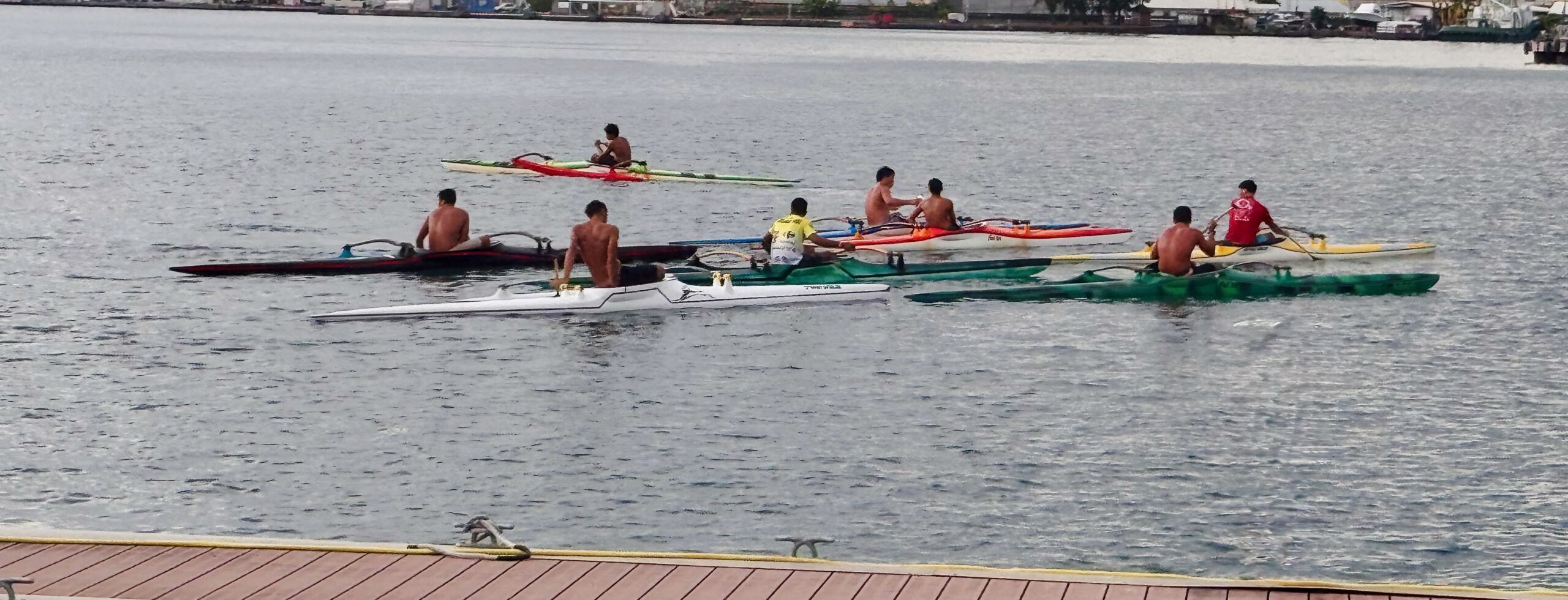 Tahitian va'a practice