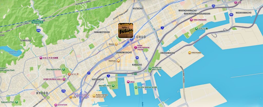 Kobe Japan Ishida location