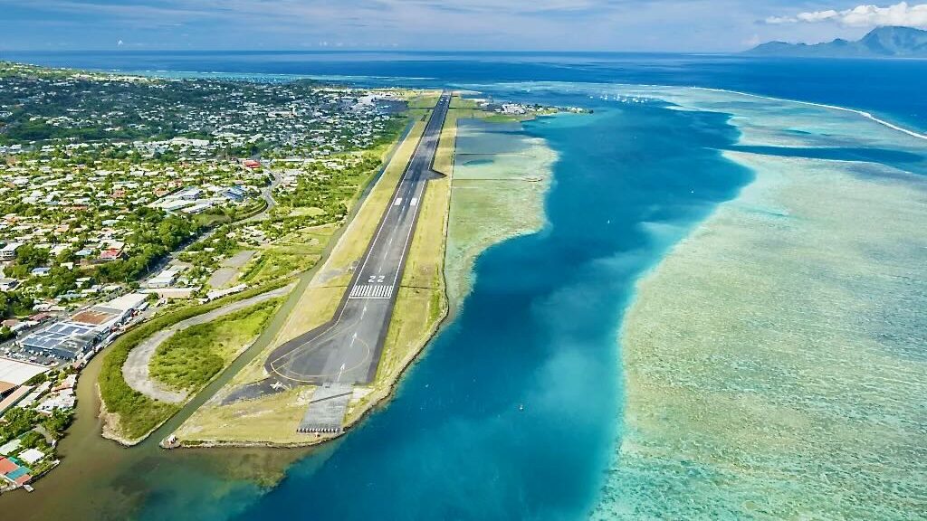 Faa'a Airport in Tahiti